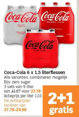 Albert Heijn Coca-Cola 6 x 1.5 literflessen aanbieding