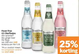 Albert Heijn Fever-Tree 0.5 literflesjes aanbieding
