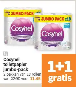 Albert Heijn Cosynel toiletpapier jumbo-pack aanbieding