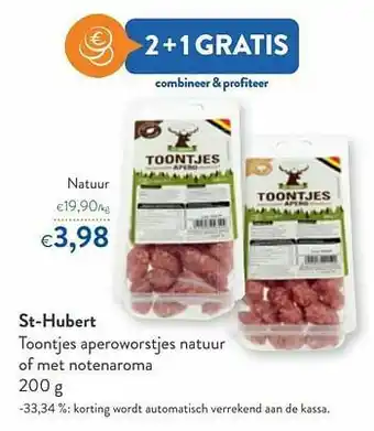 OKay St-hubert toontjes aperoworstjes natuur aanbieding