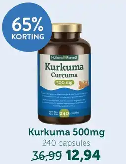Holland & Barrett Kurkuma 500mg aanbieding