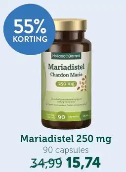 Holland & Barrett Mariadistel 250 mg aanbieding