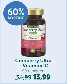 Holland & Barrett Cranberry Ultra + Vitamine C aanbieding