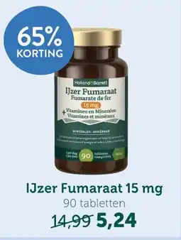 Holland & Barrett IJzer Fumaraat 15 mg aanbieding
