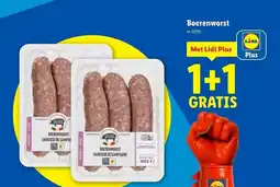 Lidl Boerenworst aanbieding