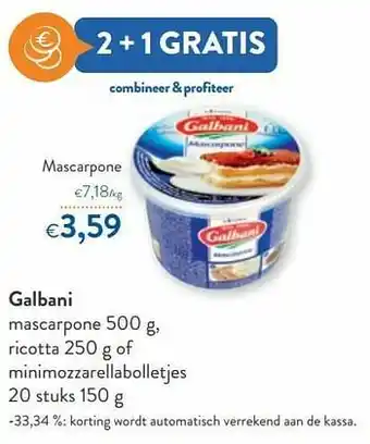 OKay Galbani mascarpone aanbieding