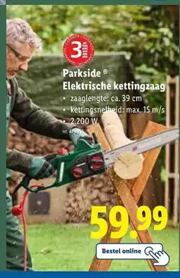 Lidl Parkside® Elektrische kettingzaag aanbieding