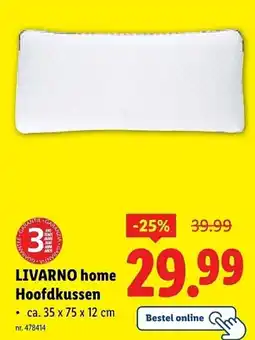 Lidl LIVARNO home Hoofdkussen aanbieding