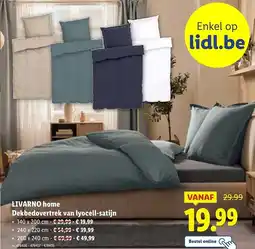 Lidl Livarno home Dekbedovertrek van lyocell-satijn aanbieding