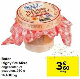 Carrefour Boter isigny ste mère aanbieding
