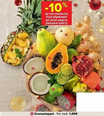 Carrefour Granaatappel aanbieding