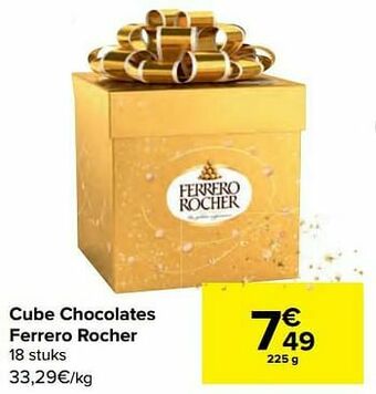 Carrefour Cube chocolates ferrero rocher aanbieding