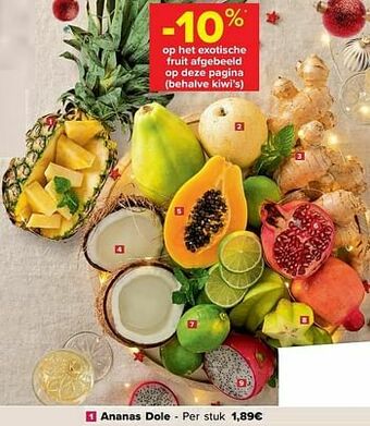 Carrefour Ananas dole aanbieding