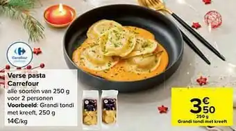 Carrefour Grandi tondi met kreeft aanbieding