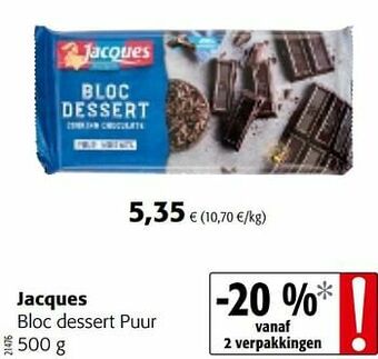 Colruyt Jacques bloc dessert puur aanbieding