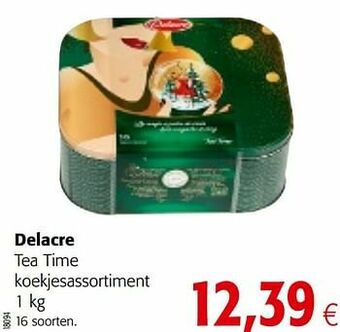 Colruyt Delacre tea time koekjesassortiment aanbieding