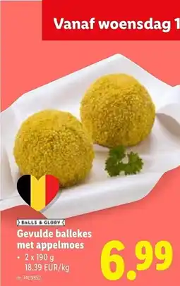 Lidl Gevulde ballekes met appelmoes aanbieding