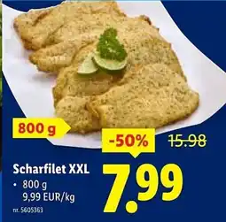 Lidl Scharfilet XXL aanbieding