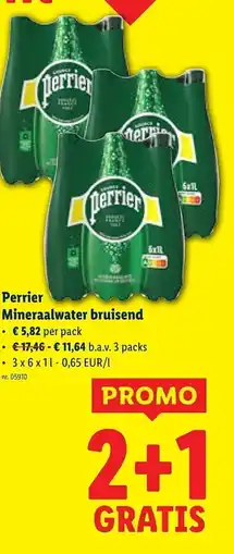Lidl Perrier Mineraalwater bruisend aanbieding