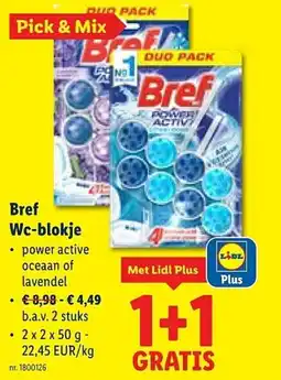 Lidl Bref Wc-blokje aanbieding