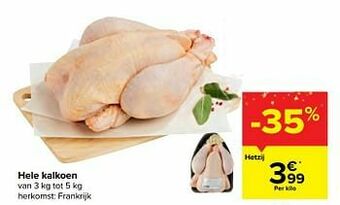 Carrefour Hele kalkoen aanbieding