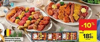 Carrefour Traditionele fondue steengrill of gourmet aanbieding