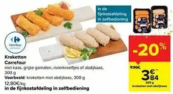 Carrefour Kroketten met abdijkaas aanbieding