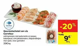 Carrefour Gourmetschotel van vis carrefour aanbieding