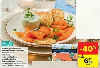 Carrefour Noorse gerookte zalm kwaliteitsketen carrefour aanbieding