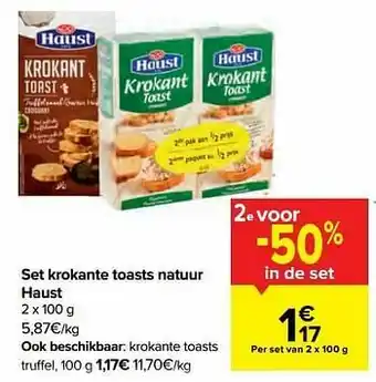 Set krokante toasts natuur haust