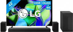 Coolblue LG OLED42C34LA (2023) + Barre de Son aanbieding