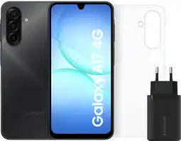 Coolblue Samsung Galaxy A17 128 Go Noir 4G + Pack d'Accessoires aanbieding