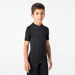 Decathlon KINDERTHERMOSHIRT MET KORTE MOUWEN KEEPDRY 500 ZWART aanbieding