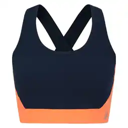 Decathlon Dames Swift II Sportbeha (Maanlicht denim/oranje) aanbieding