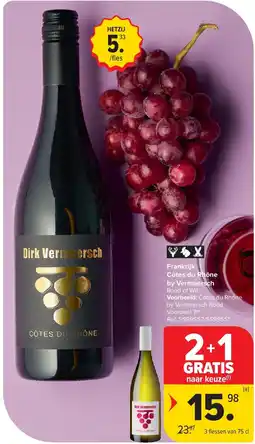Carrefour Frankrijk Côtes du Rhône by Vermeersch aanbieding