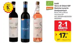 Carrefour Italië Terre di Chieti IGP Gamma Lunaria biodynamisch aanbieding