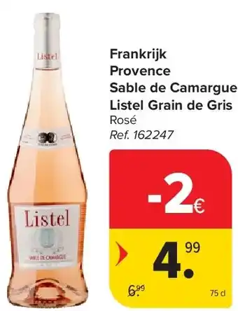Carrefour Frankrijk Provence Sable de Camargue Listel Grain de Gris aanbieding