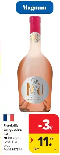 Carrefour Frankrijk Languedoc IGP NU Magnum aanbieding