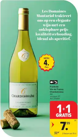 Carrefour Frankrijk Vin de France Chardonnaise aanbieding
