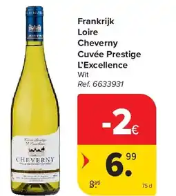 Carrefour Frankrijk Loire Cheverny Cuvée Prestige L’Excellence aanbieding