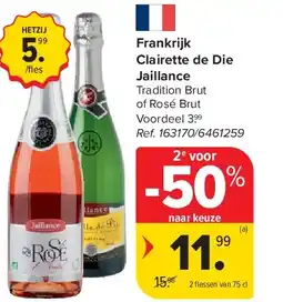 Carrefour Frankrijk Clairette de Die Jaillance aanbieding