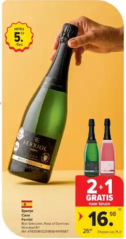 Carrefour Spanje Cava Ferriol aanbieding