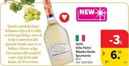 Carrefour Italië Villa Folini Ribolla Gialla Spumante aanbieding