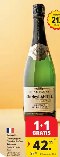 Carrefour Frankrijk Champagne Charles Lafitte Réserve Belle Cuvée aanbieding