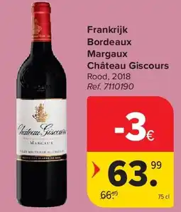Carrefour Frankrijk Bordeaux Margaux Château Giscours aanbieding