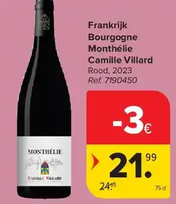 Carrefour Frankrijk Bourgogne Monthélie Camille Villard aanbieding