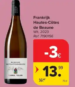 Carrefour Frankrijk Hautes-Côtes de Beaune aanbieding