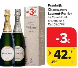Carrefour Frankrijk Champagne Laurent-Perrier aanbieding