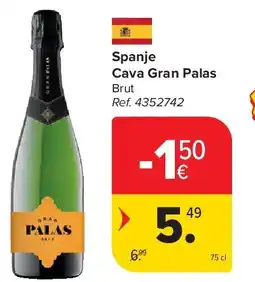 Carrefour Spanje Cava Gran Palas aanbieding