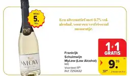 Carrefour Frankrijk Schuimwijn MyLow (Low Alcohol) aanbieding